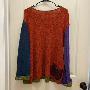 Funky Colorful Sweater Size XL